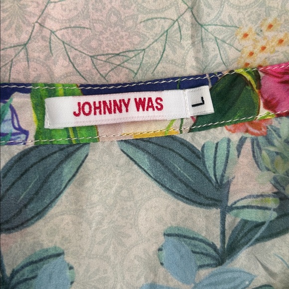 Johnny Was silk floral blouse - Picture 4 of 6